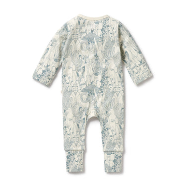 Wilson & Frenchy - Hello Friends Organic Zipsuit with Feet